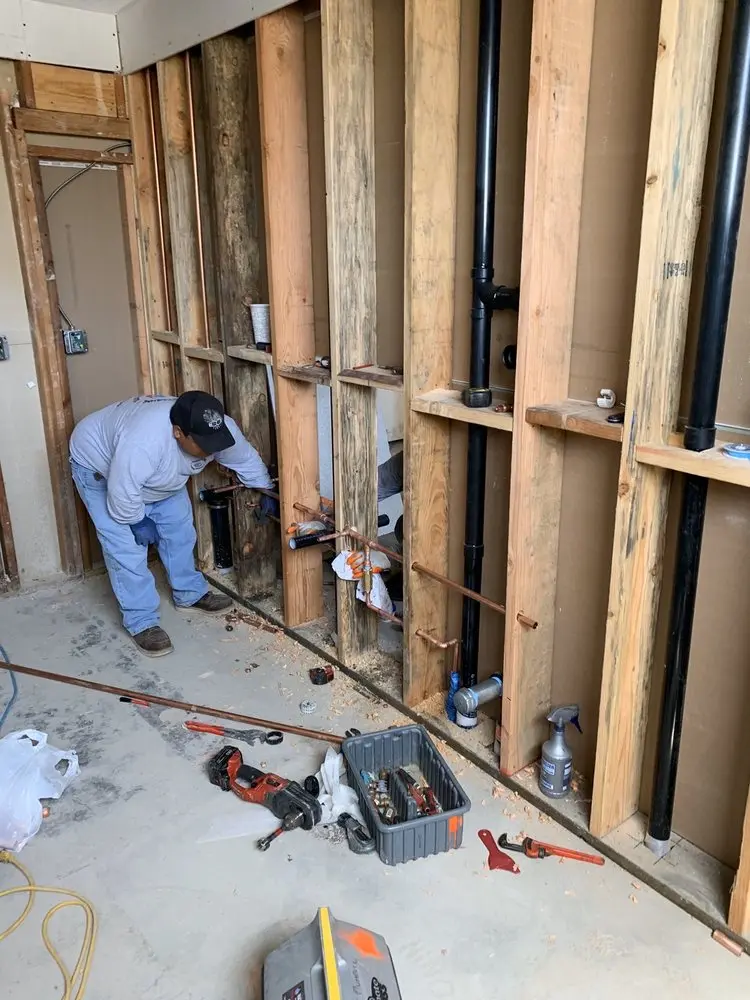 Commercial rough-in plumbing for Water Heater Replacement in Pomfret Center